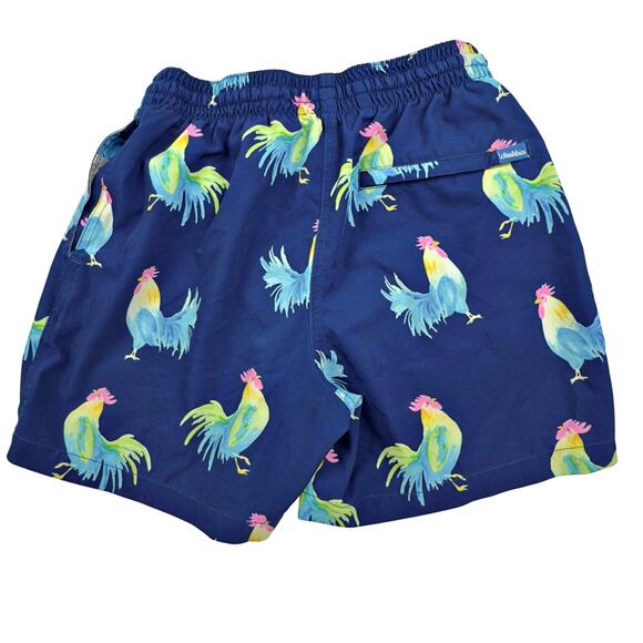 Chubbies Mens SMALL Fowl Plays Rooster 5.5" Inseam Swim Trunks Lined Shorts - Picture 3 of 7